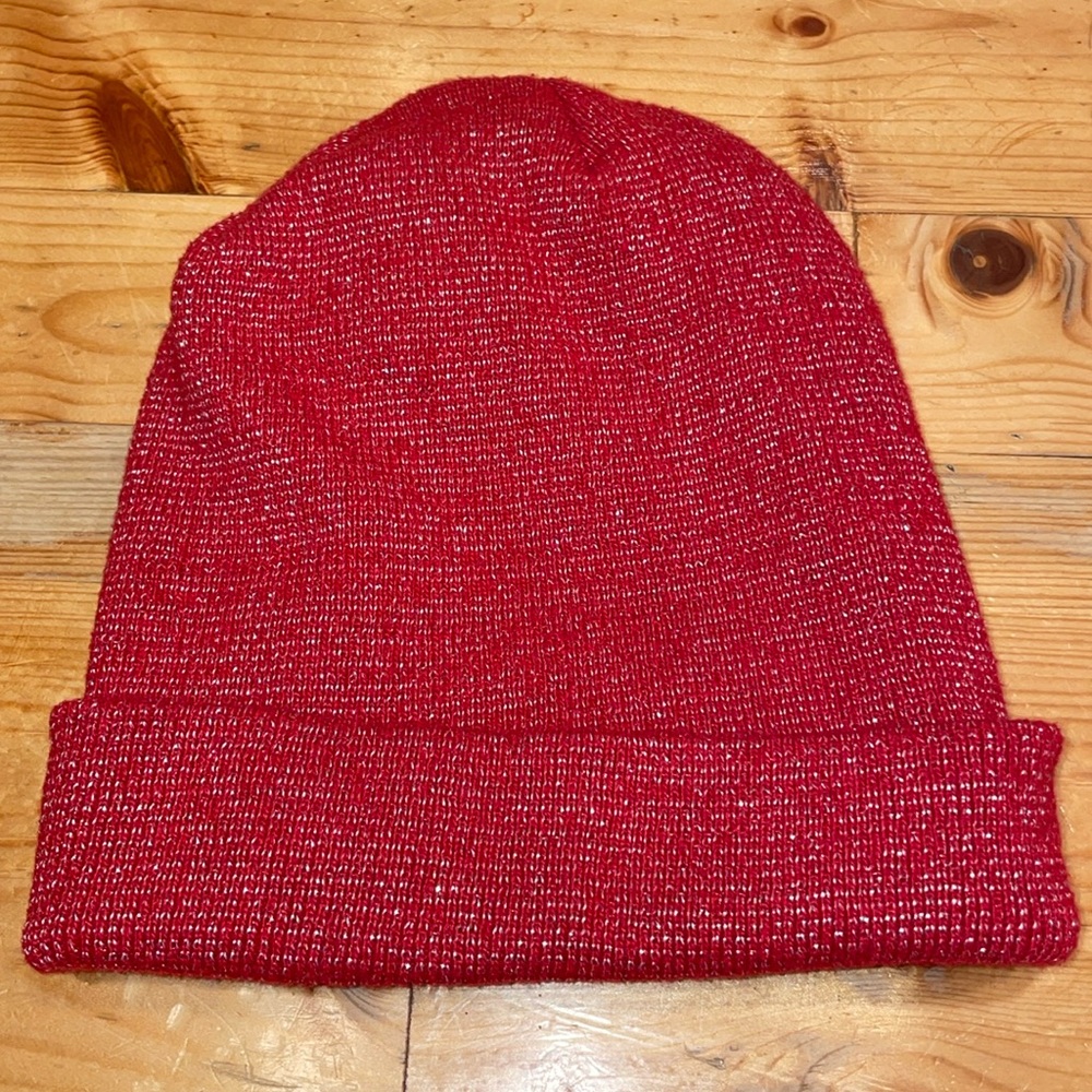 Sparkly red beanie